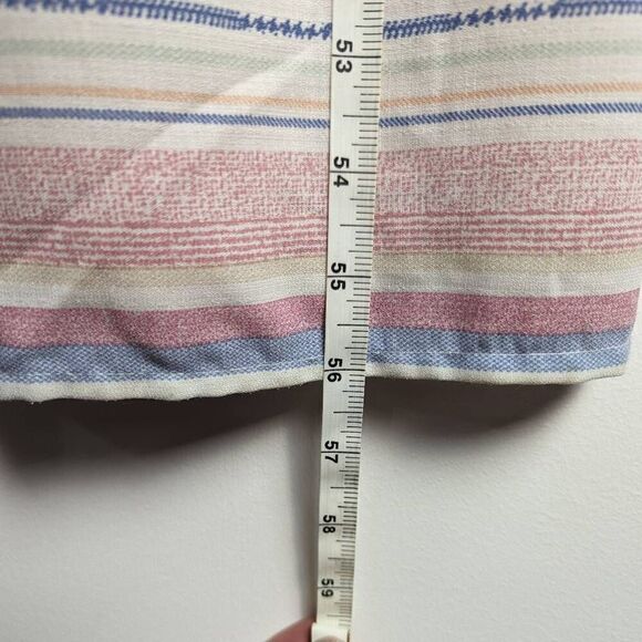 Vici Women’s Small Multi Colored Striped Sundress Maxi Sleeveless Open Summer - Picture 10 of 11